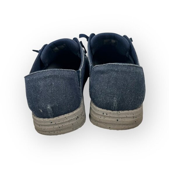 SKECHERS Men's Size 10.5 Melson Volgo Slip-On Loafer Blue Gray Canvas Shoe - Picture 6 of 7